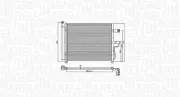 Kondensator, Klimaanlage MAGNETI MARELLI 350203954000