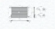 Kondensator, Klimaanlage MAGNETI MARELLI 350203964000