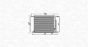 Kondensator, Klimaanlage MAGNETI MARELLI 350203966000