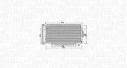 Kondensator, Klimaanlage MAGNETI MARELLI 350203998000