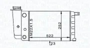 Kühler, Motorkühlung MAGNETI MARELLI 350213101000