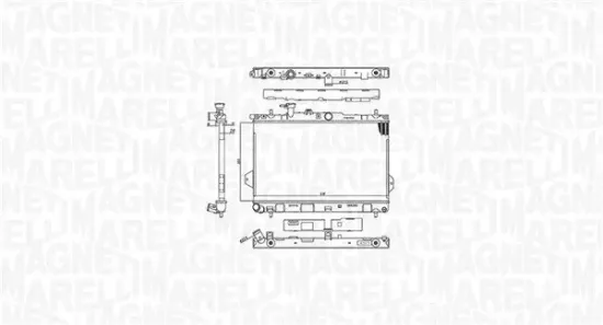 Kühler, Motorkühlung MAGNETI MARELLI 350213110400 Bild Kühler, Motorkühlung MAGNETI MARELLI 350213110400