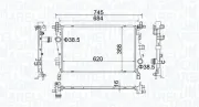 Kühler, Motorkühlung MAGNETI MARELLI 350214400000