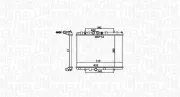 Kühler, Motorkühlung MAGNETI MARELLI 350213156100