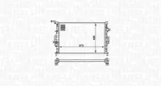Kühler, Motorkühlung MAGNETI MARELLI 350213158700