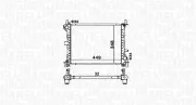 Kühler, Motorkühlung MAGNETI MARELLI 350213160300