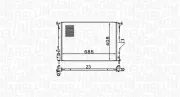 Kühler, Motorkühlung MAGNETI MARELLI 350213160900