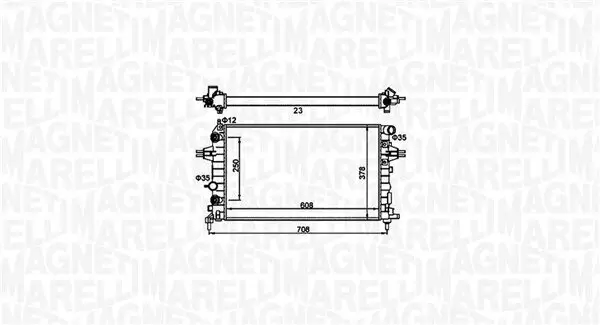 Kühler, Motorkühlung MAGNETI MARELLI 350213161700