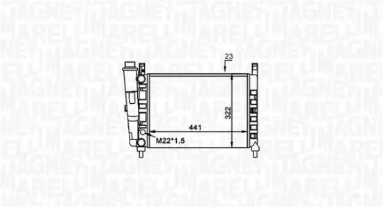 Kühler, Motorkühlung MAGNETI MARELLI 350213162300 Bild Kühler, Motorkühlung MAGNETI MARELLI 350213162300