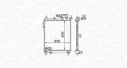 Kühler, Motorkühlung MAGNETI MARELLI 350213162400