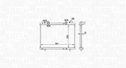 Kühler, Motorkühlung MAGNETI MARELLI 350213163900