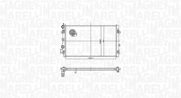 Kühler, Motorkühlung MAGNETI MARELLI 350213167900