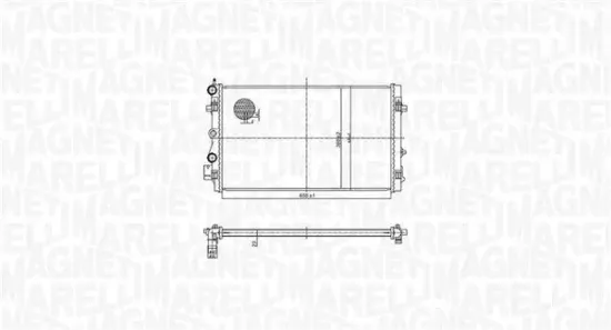 Kühler, Motorkühlung MAGNETI MARELLI 350213167900 Bild Kühler, Motorkühlung MAGNETI MARELLI 350213167900