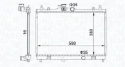 Kühler, Motorkühlung MAGNETI MARELLI 350213168300