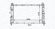 Kühler, Motorkühlung MAGNETI MARELLI 350213168900