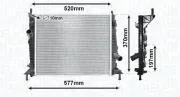 Kühler, Motorkühlung MAGNETI MARELLI 350213169900