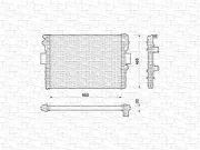 Kühler, Motorkühlung MAGNETI MARELLI 350213170000