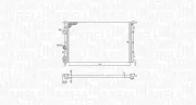 Kühler, Motorkühlung MAGNETI MARELLI 350213171700