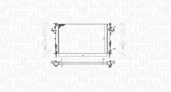 Kühler, Motorkühlung MAGNETI MARELLI 350213171900 Bild Kühler, Motorkühlung MAGNETI MARELLI 350213171900