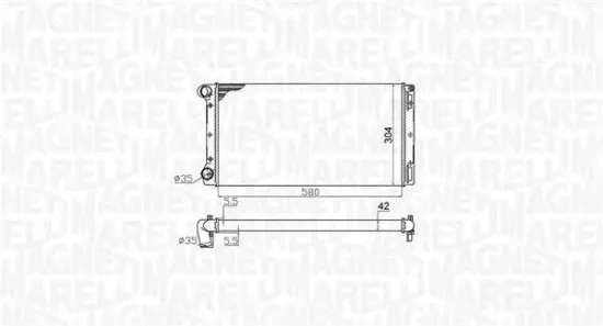 Kühler, Motorkühlung MAGNETI MARELLI 350213172000 Bild Kühler, Motorkühlung MAGNETI MARELLI 350213172000