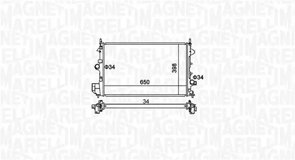 Kühler, Motorkühlung MAGNETI MARELLI 350213173700