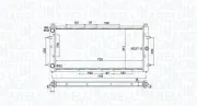 Kühler, Motorkühlung MAGNETI MARELLI 350213174600