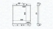 Kühler, Motorkühlung MAGNETI MARELLI 350213175100