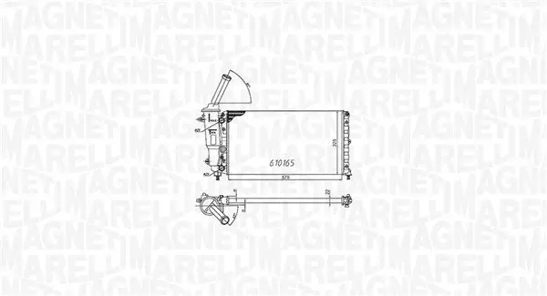 Kühler, Motorkühlung MAGNETI MARELLI 350213176000