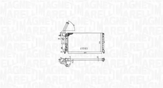 Kühler, Motorkühlung MAGNETI MARELLI 350213176000 Bild Kühler, Motorkühlung MAGNETI MARELLI 350213176000