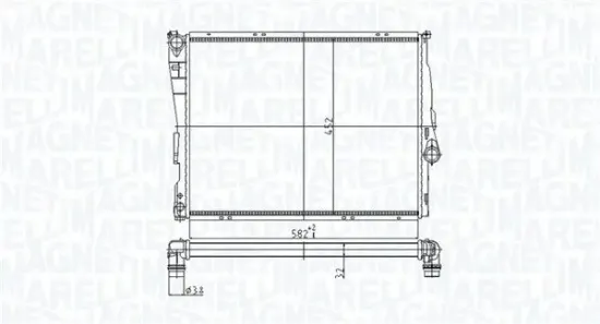 Kühler, Motorkühlung MAGNETI MARELLI 350213176800 Bild Kühler, Motorkühlung MAGNETI MARELLI 350213176800