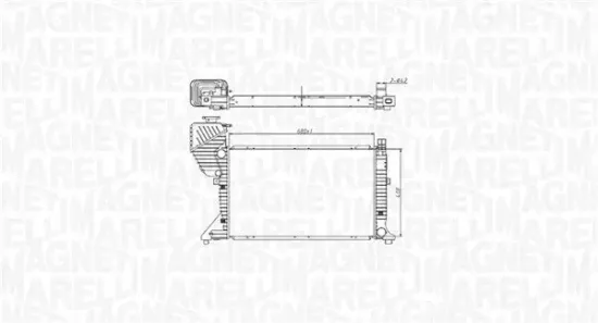 Kühler, Motorkühlung MAGNETI MARELLI 350213177400 Bild Kühler, Motorkühlung MAGNETI MARELLI 350213177400