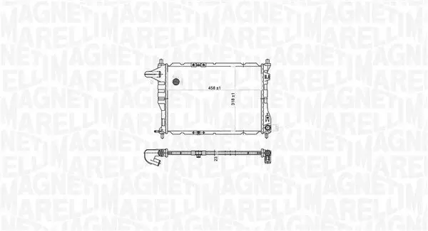 Kühler, Motorkühlung MAGNETI MARELLI 350213177900