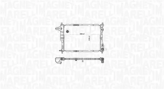 Kühler, Motorkühlung MAGNETI MARELLI 350213177900 Bild Kühler, Motorkühlung MAGNETI MARELLI 350213177900