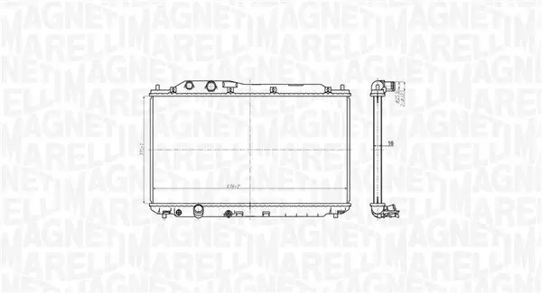 Kühler, Motorkühlung MAGNETI MARELLI 350213178700
