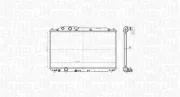Kühler, Motorkühlung MAGNETI MARELLI 350213178700