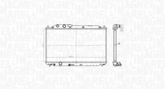 Kühler, Motorkühlung MAGNETI MARELLI 350213178700 Bild Kühler, Motorkühlung MAGNETI MARELLI 350213178700