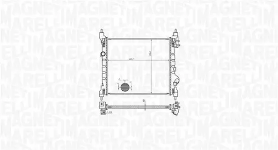 Kühler, Motorkühlung MAGNETI MARELLI 350213178800 Bild Kühler, Motorkühlung MAGNETI MARELLI 350213178800