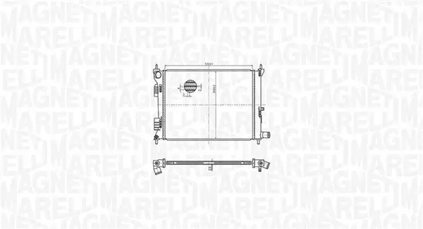 Kühler, Motorkühlung MAGNETI MARELLI 350213179500