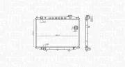 Kühler, Motorkühlung MAGNETI MARELLI 350213183500