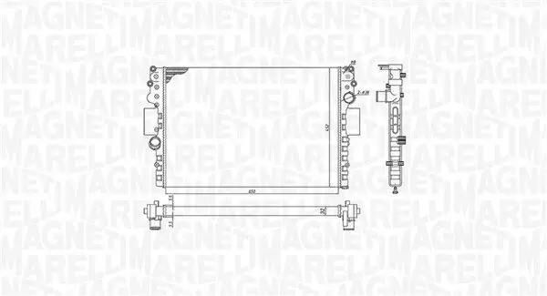 Kühler, Motorkühlung MAGNETI MARELLI 350213183800