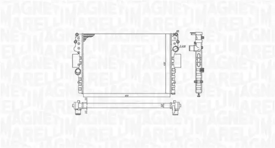 Kühler, Motorkühlung MAGNETI MARELLI 350213183800 Bild Kühler, Motorkühlung MAGNETI MARELLI 350213183800