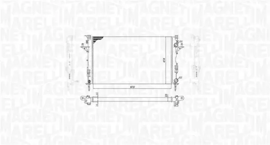 Kühler, Motorkühlung MAGNETI MARELLI 350213185800 Bild Kühler, Motorkühlung MAGNETI MARELLI 350213185800