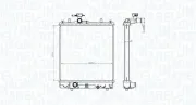 Kühler, Motorkühlung MAGNETI MARELLI 350213186100