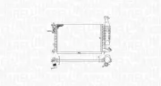 Kühler, Motorkühlung MAGNETI MARELLI 350213186400