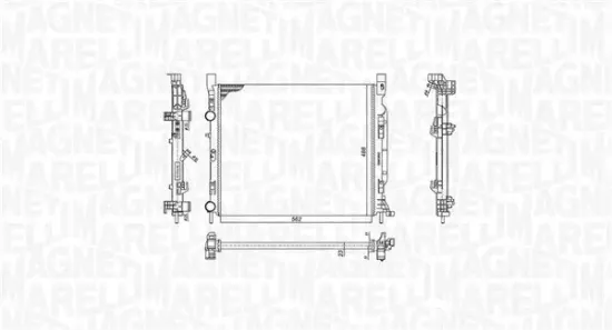 Kühler, Motorkühlung MAGNETI MARELLI 350213186900 Bild Kühler, Motorkühlung MAGNETI MARELLI 350213186900