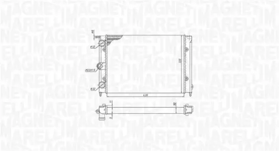 Kühler, Motorkühlung MAGNETI MARELLI 350213187300 Bild Kühler, Motorkühlung MAGNETI MARELLI 350213187300