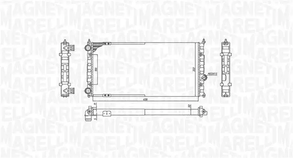 Kühler, Motorkühlung MAGNETI MARELLI 350213187800