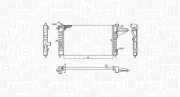 Kühler, Motorkühlung MAGNETI MARELLI 350213189100