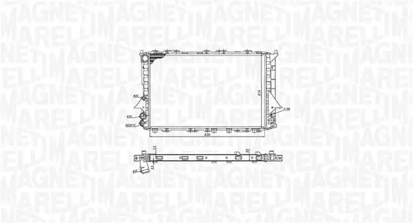 Kühler, Motorkühlung MAGNETI MARELLI 350213189900