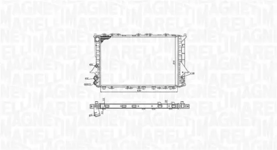 Kühler, Motorkühlung MAGNETI MARELLI 350213189900 Bild Kühler, Motorkühlung MAGNETI MARELLI 350213189900